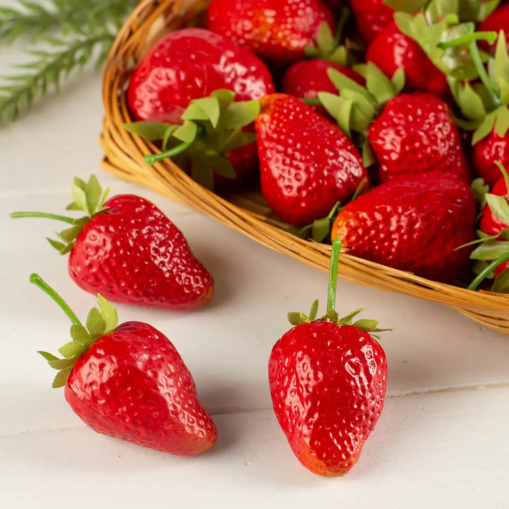 Artificial Strawberry Basket