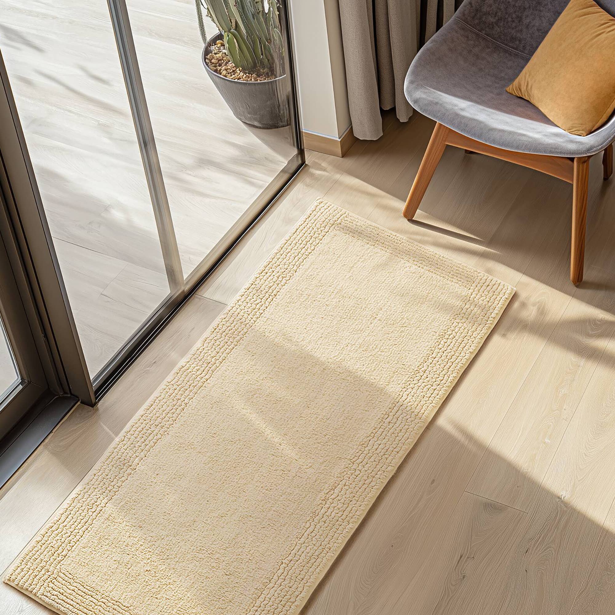 100% Cotton Tufted Reversible Bath Rug