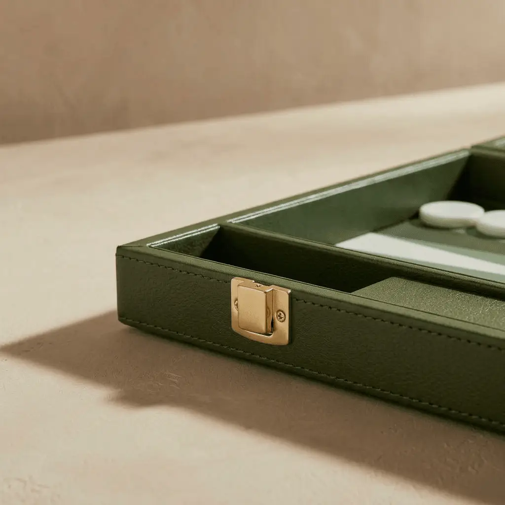 Leather Backgammon Set