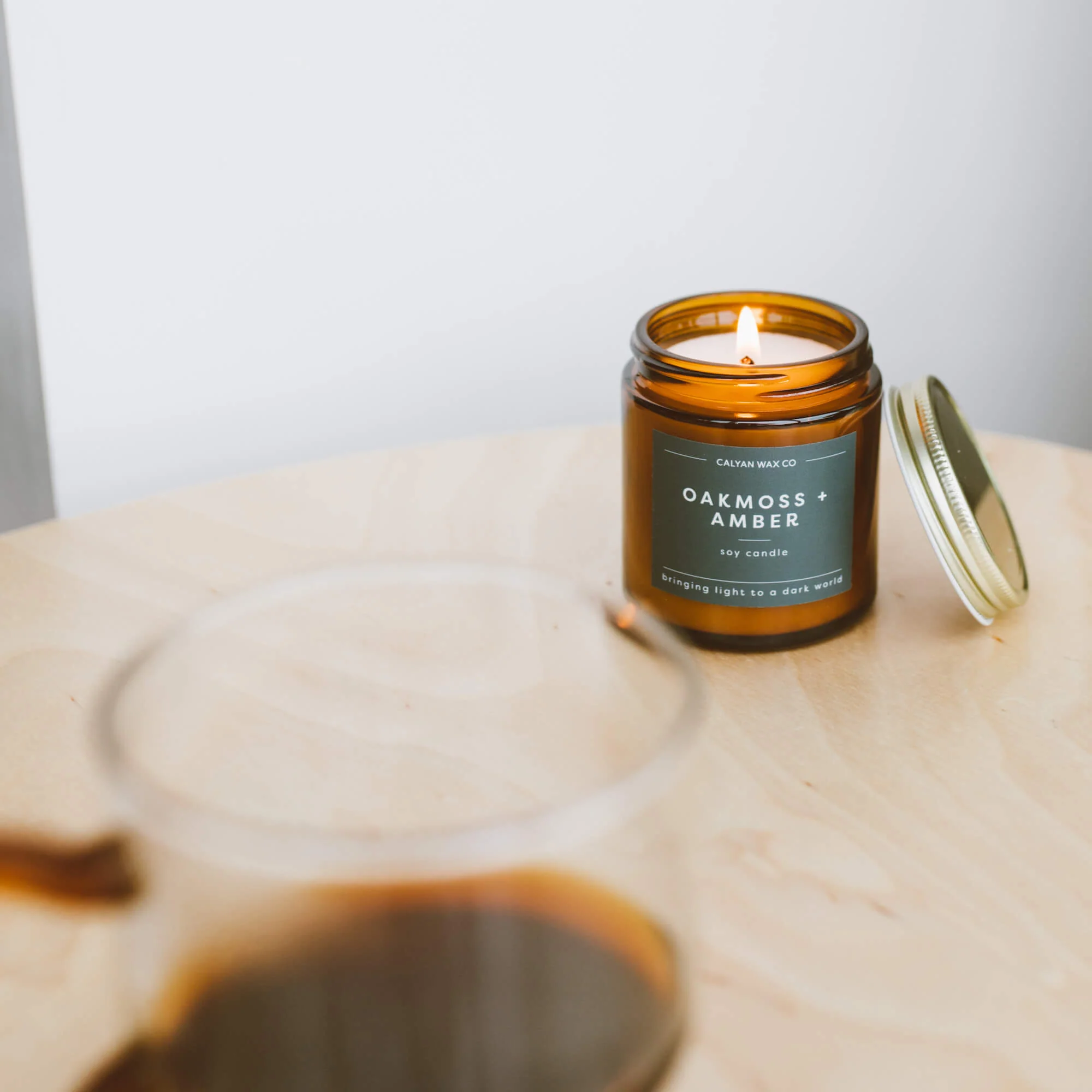Mini Amber Jar Soy Candle