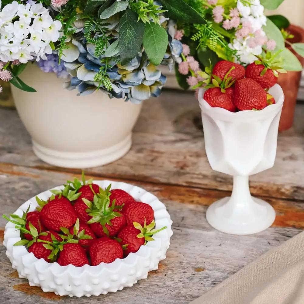 Artificial Strawberry Basket