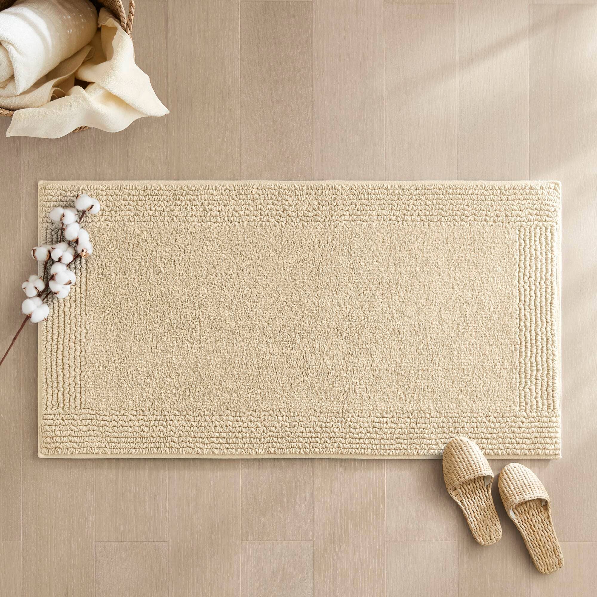100% Cotton Tufted Reversible Bath Rug
