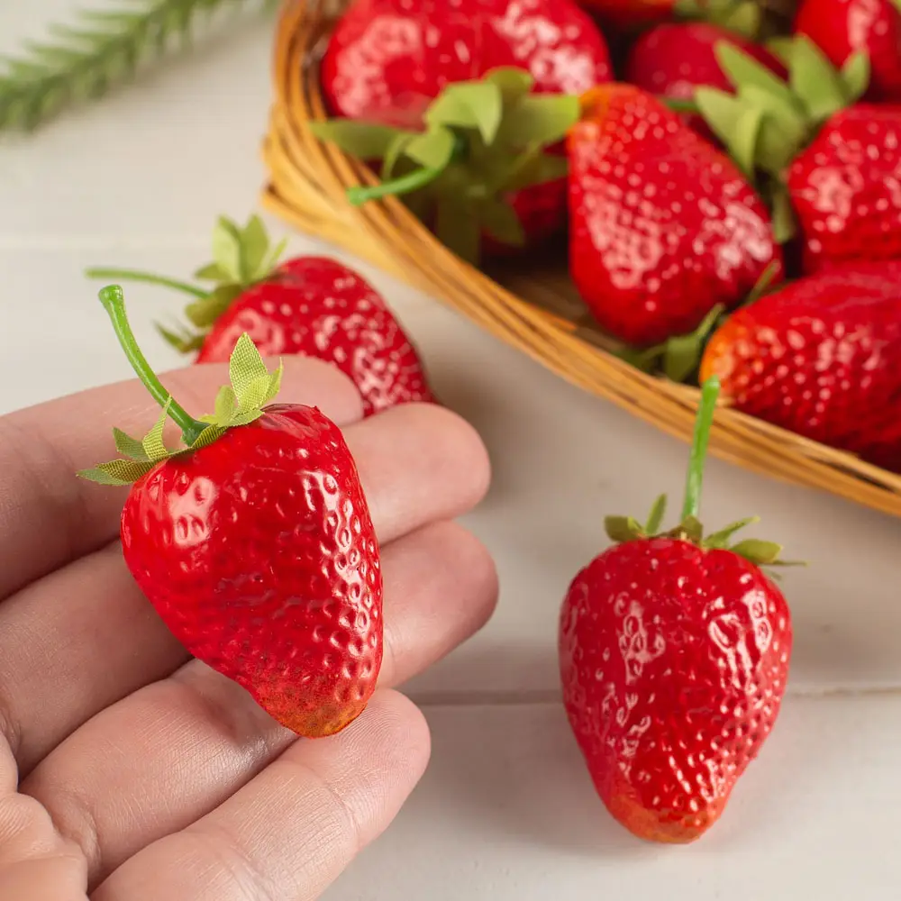 Artificial Strawberry Basket